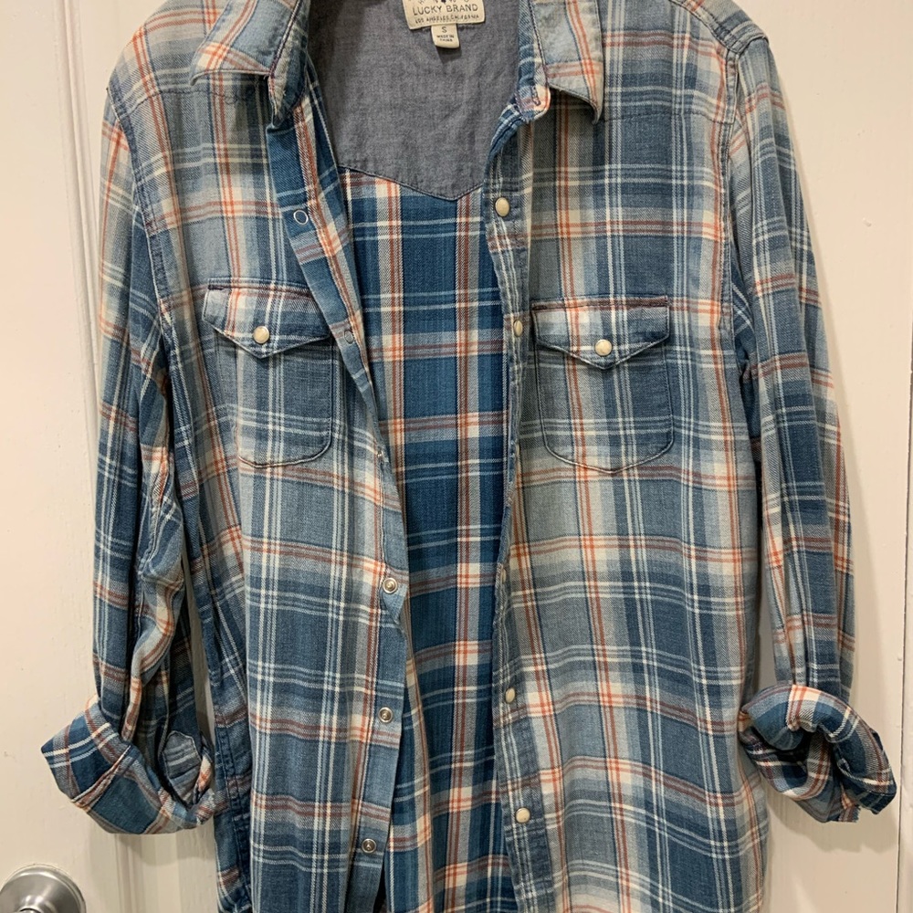 Lucky Brand Grom Indigo Western Shirt